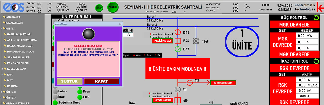 EOS SCADA endüstriyel otomasyon yazılımı